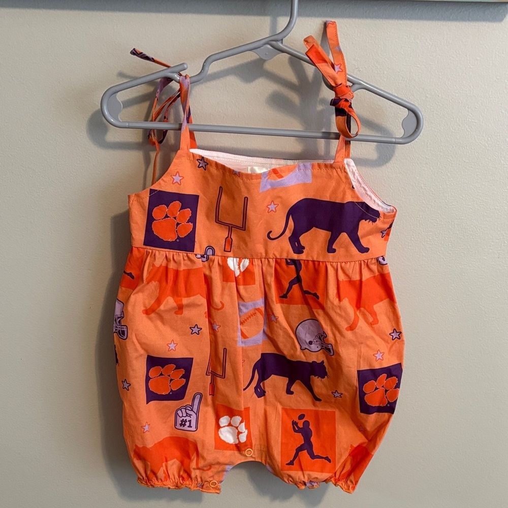 Stewart Simmons Clemson university romper size 12-18 Months